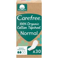 Salvaslip 100% organic normal CAREFREE, caja 30 uds