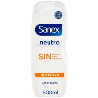Gel de ducha nutritivo SANEX SIN, bote 600 ml