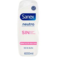 Gel de ducha hidratacion delicada SANEX SIN, bote 600 ml