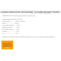 Chorizo extra picante LA GLORIA RIOJANA, sarta 230 g