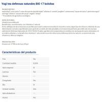 Té defensas natural YOGI TEA, caja 34 g
