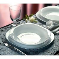 Vajilla Parma, opal blanco. Platos cuadrados: 27, 22,5, 20 cm BORMIOLI, 18 piezas