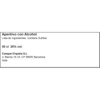Cocktail Campari NEGRONI, botella 50 cl