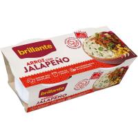 Vasito de arroz jalapeño BRILLANTE, pack 2x125 g