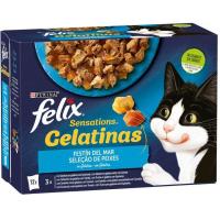 Festín del mar sensations en gelatina gato FÉLIX, pack 12x85 g