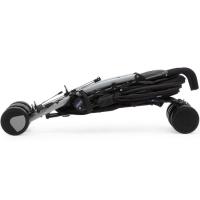 Silla paseo Echo color negro/gris CHICCO Incluye burbuja, barra de seguridad, arnés, capota y cesta. Plegado tipo paraguas, respaldo totalmente reclinable y reposapiés ajustable, apta para niños de hasta 22 kg y cesta con  carga máxima de 3kg