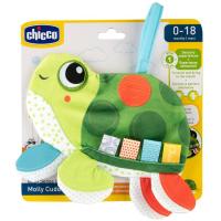 Mi Primera Tortuguita, sonajero de tela multicolor, edad rec 0-18 meses CHICCO