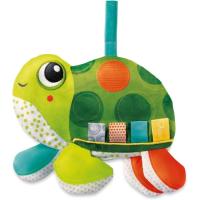 Mi Primera Tortuguita, sonajero de tela multicolor, edad rec 0-18 meses CHICCO