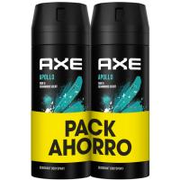 Desodorante masculino apollo AXE, pack 2x150 ml