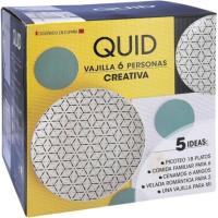Vajilla Creativa, porcelana dibujo negro. Platos Ø25,4, 20 y 19 cm, pack 18 piezas