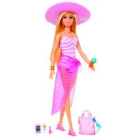 Muñeca Barbie día de playa, edad rec:+3 años BARBIE