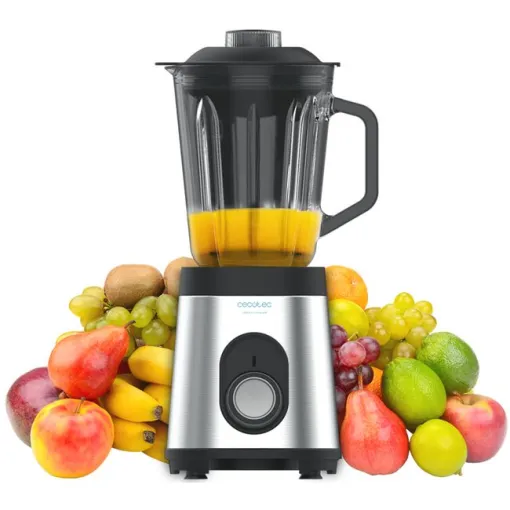 Batidora de vaso, Power Black Titanium 1000 Inox CECOTEC