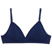 Sujetador infantil alg. orgánico sin aro relleno extraible, marino DIM, talla 80A