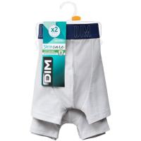 Bóxer infantil algodón orgánico, gris talla 10 DIM, pack 2 uds