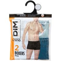 Bóxer hombre sin costuras algodón, azul talla M DIM BASIC, pack 2 uds