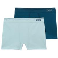 Bóxer hombre sin costuras algodón, azul talla XL DIM BASIC, pack 2 uds