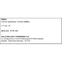 Sidra EL GAITERO, botellín 25 cl