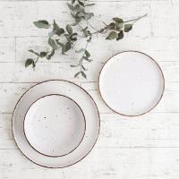 Vajilla Duna Crema, loza. Platos Ø 26,5, 18,5 y 20 cm, pack 12 piezas