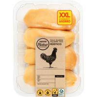 Pechuga entera de pollo XXL EROSKI NATUR, bandeja aprox. 1 kg