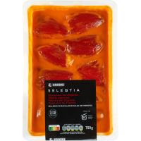 Pimiento rellenos de bacalao SELEQTIA, bandeja 700 g