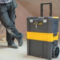 Caja herramientas móvil 3 en 1, orificio para candado STANLEY, 47,5x28,5x62,3 cm