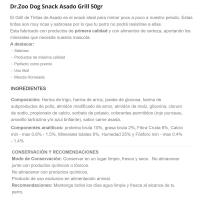 Tiras de asado gril para perro DR.ZOO, paquete 50 g