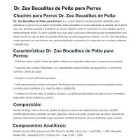 Bocaditos de pollo para perro DR.ZOO, paquete 50 g