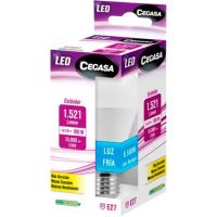 Bombilla Led E27 estándar 14,5W luz fría (6500k) CEGASA, caja 1 ud