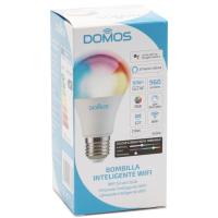 Bombilla Led E27 con WIFI integrado 10W RGB DOMOS, caja 1 ud