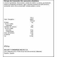 Sirope de caramelo 0% HELIOS, bote 270 g