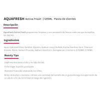 AQUAFRESH active fresh hortzetako pasta, tutua 125 ml
