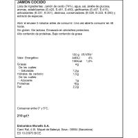 Jamón cocido extrajugoso MONELLS,  lonchas finas, sobre 210 g