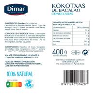 Kokotxas de bacalao congelado ARTE MORHUA, caja 400 g