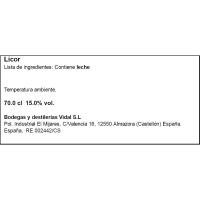 Licor crema de fresa EL DIABLO, botella 70 cl