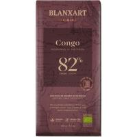 Chocolate negro eco 82% cacao Congo BLANXART, tableta 100 g