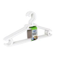 Percha de plástico blanco, 42x20 cm CONFORTIME, pack 6 uds.