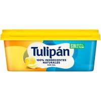 Margarina vegetal con sal y sin palma TULIPÁN, tarrina 225 g