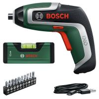 Atornillador IXO-7, batería 3,6V, inlcluye nivel 12 cm y cargador USB BOSCH, 1 ud