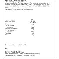 Pechuga pavo +proteinas ELPOZO, lonchas finas, bandeja 120 g
