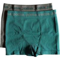 Bóxer de hombre sin costuras, microfibra, gris/verde talla M JOMA, pack 2 uds