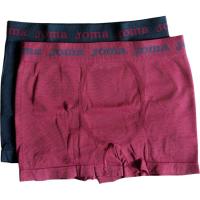 Bóxer de hombre sin costuras, microfibra, marino/granate talla M JOMA, pack 2 uds