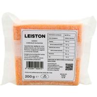 Queso Cheddar a la naranja LEISTON, taco 200 g
