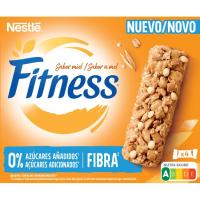 Barritas 0% azúcares fibra y miel NESTLÉ FITNESS, pack 4x20 g