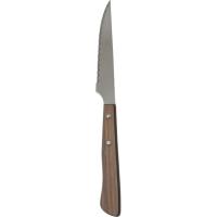 Cuchillo con sierra para carne, mango de roble, 28 cm