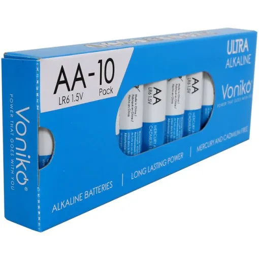 Pila ultra alcalina LR06 (AA) VONIKO, pack 10 uds