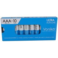 Pila ultra alcalina LR03 (AAA) VONIKO, pack 10 uds