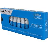 Pila ultra alcalina LR03 (AAA) VONIKO, pack 10 uds