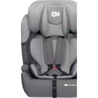 Silla auto Comfort Up i-Size gris 76-150 cm, arnés de seguridad de 5 puntos con almohadillas blandas y reposacabezas ajustable  en 7 posiciones KINDERKRAFT Homologación Europea: UN ECE R129. Sin Isofix. Sin Contramarcha.