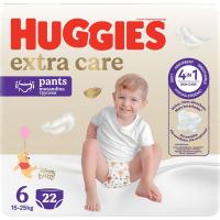 Pañal Pants Talla 6 (15-25 kg) HUGGIES EXTRA, paquete 22 uds
