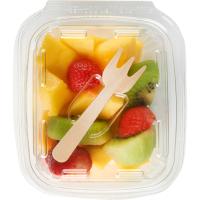 Mix de mango, kiwi y fresa EROSKI, tarrina 225 g